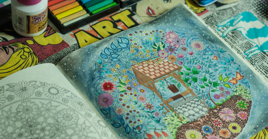 Livros de colorir para desestressar – Jardim Secreto e Floresta Encantada
